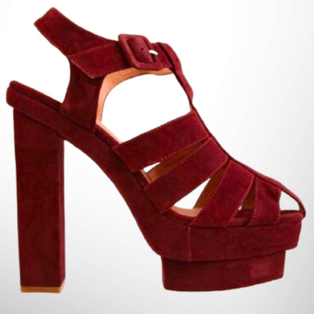 Jeffery Campbell EVA-B Suede Platform Sandals